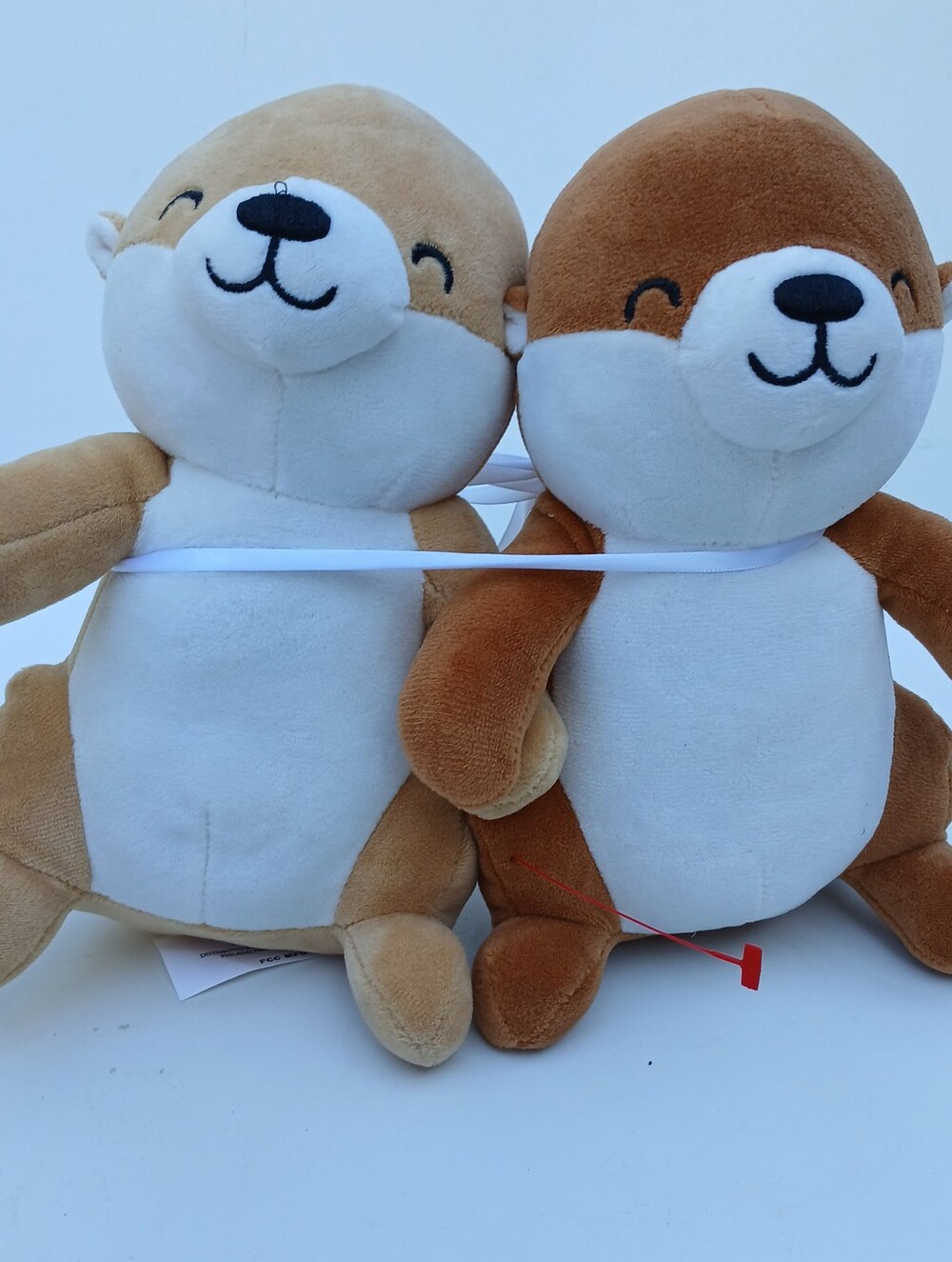 Pair of Frankford Target Otter Date Night Plush Valentine's Day stuffed animals